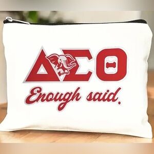 New: Delta Sigma Theta zip pouch